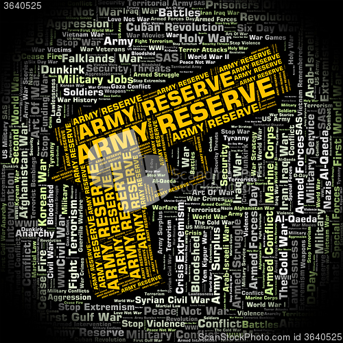 Image of Army Reserve Shows Armed Services And Forces