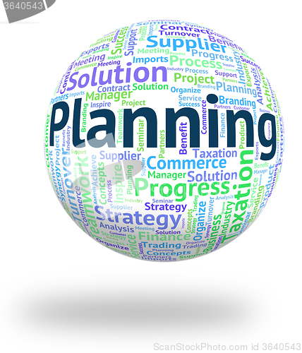 Image of Planning Word Means Aim Mission And Aspirations