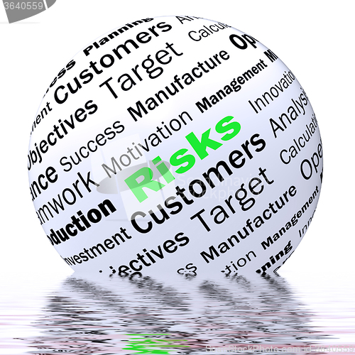 Image of Risks Sphere Definition Displays Insecurity And Financial Risks