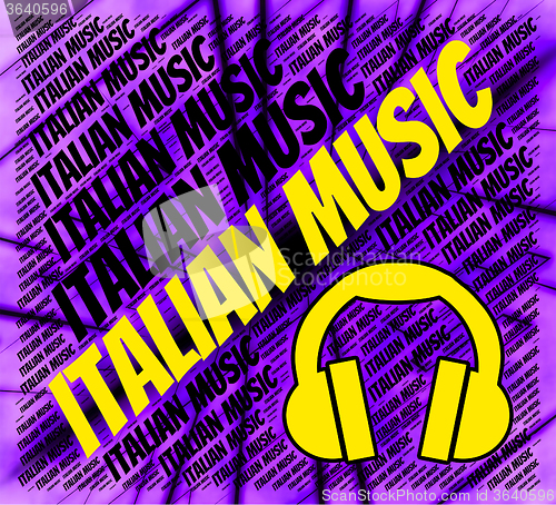 Image of Italian Music Indicates Sound Track And Audio