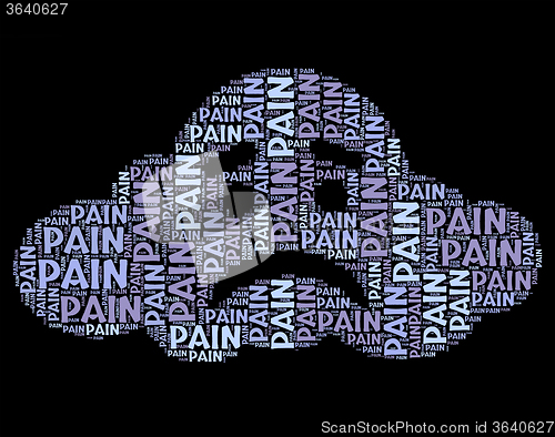 Image of Pain Word Means Torture Text And Suffer