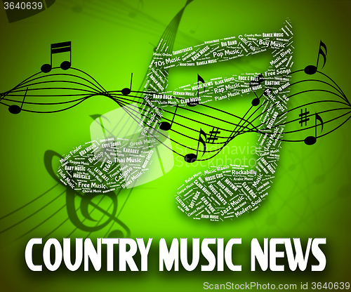 Image of Country Music News Indicates Folk Song And Musical