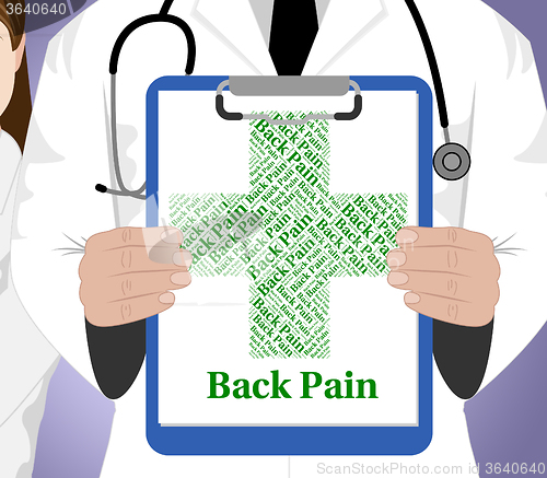 Image of Back Pain Shows Poor Health And Afflictions