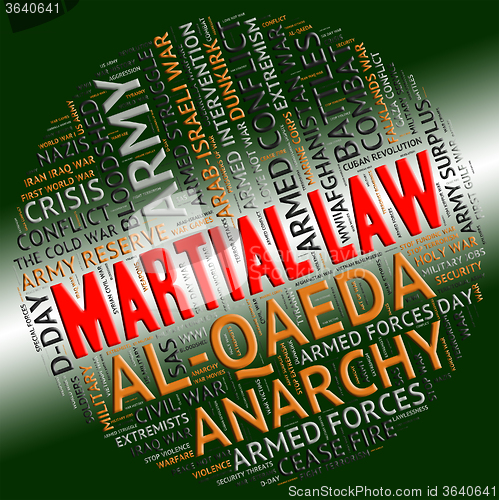 Image of Martial Law Shows Military Action And Defence