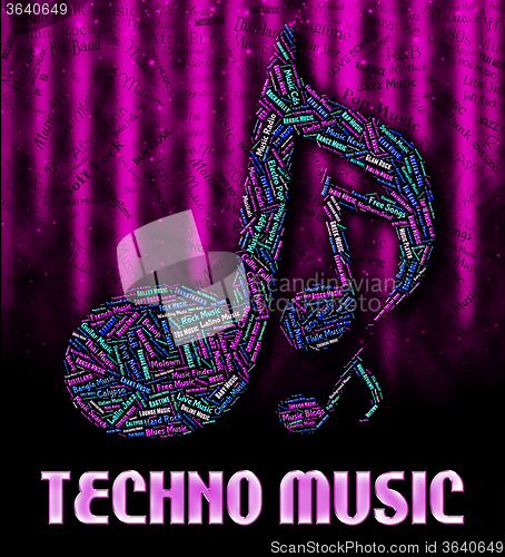 Image of Techno Music Shows Electric Jazz And Acoustic