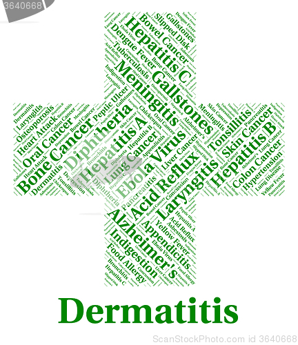 Image of Dermatitis Illness Indicates Skin Disease And Afflictions