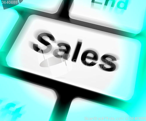 Image of Sales Keyboard Shows Promotions And Deals