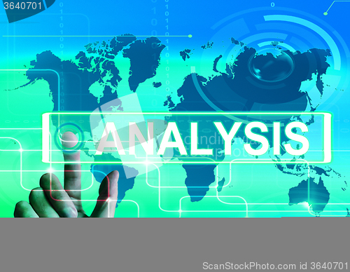 Image of Analysis Map Displays Internet or International Data Analyzing