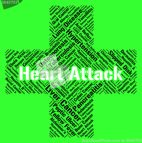 Image of Heart Attack Indicates Cardiac Arrests And Ailments