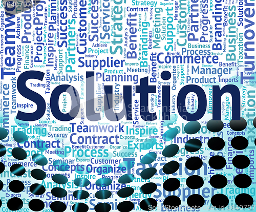 Image of Solution Word Means Solved Successful And Succeed