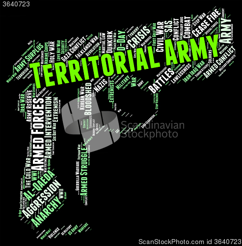 Image of Territorial Army Represents Military Action And Tavr