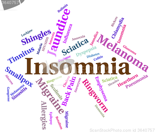 Image of Insomnia Illness Means Sleep Disorder And Afflictions