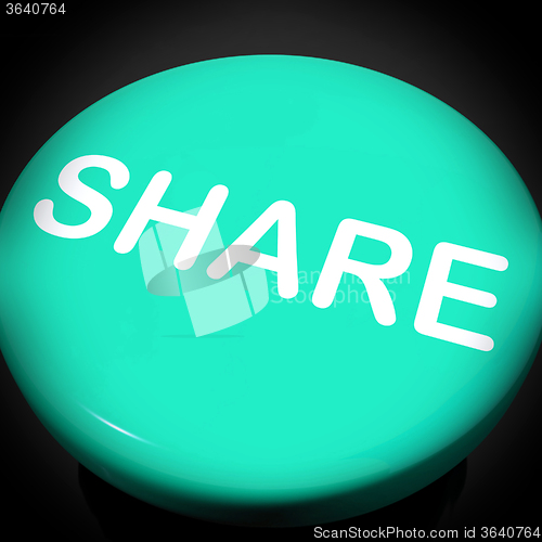 Image of Share Switch Shows Sharing Webpage Or Picture Online