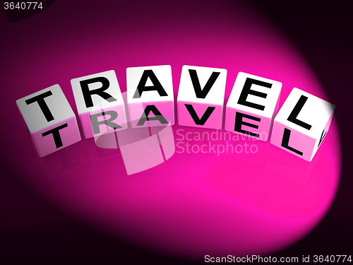 Image of Travel Dice Show Traveling Touring and Trips