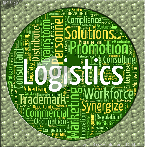 Image of Logistics Word Means Systemization Coordinate And Organized