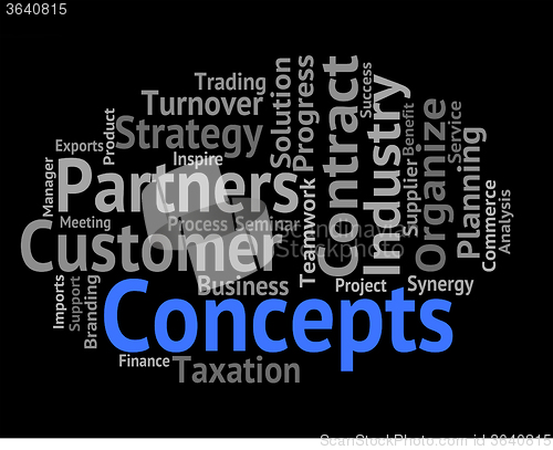 Image of Concepts Word Means Theory Think And Hypothesis