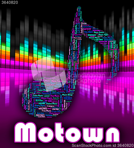 Image of Motown Music Represents Sound Track And Audio