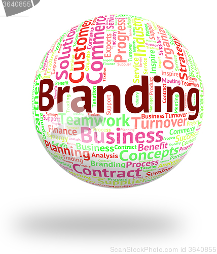 Image of Branding Word Means Company Identity And Words