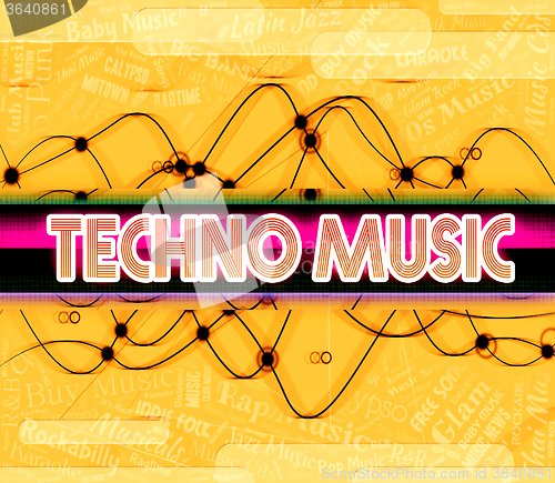 Image of Techno Music Shows Electric Jazz And Audio