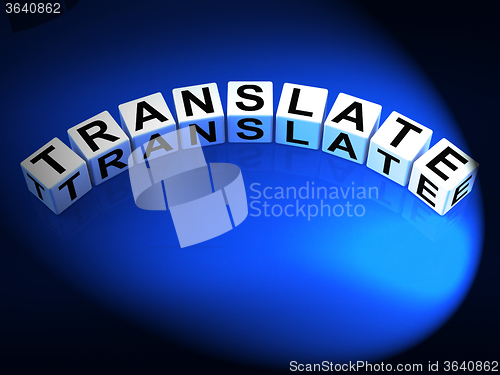 Image of Translate Dice Show Multilingual or International Translator