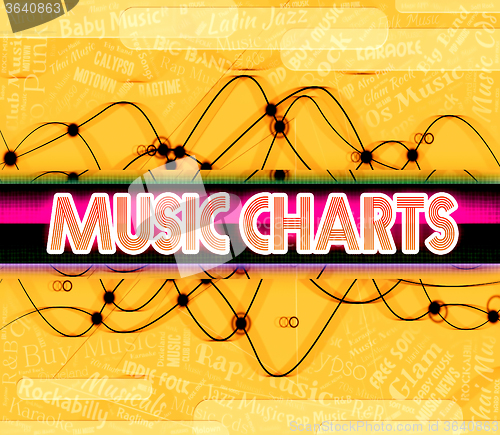 Image of Music Charts Indicates Top Ten And Best