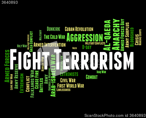 Image of Fight Terrorism Means Terrorists Hijackers And Object