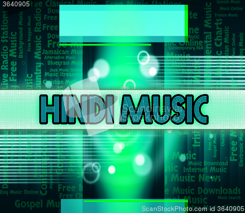 Image of Hindi Music Means Sound Track And Audio