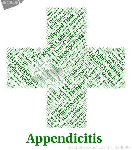 Image of Appendicitis Illness Represents Poor Health And Ailment