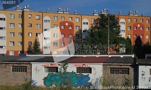 Image of Building and garage