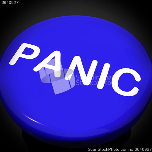 Image of Panic Switch Shows Anxiety Panicking Distress