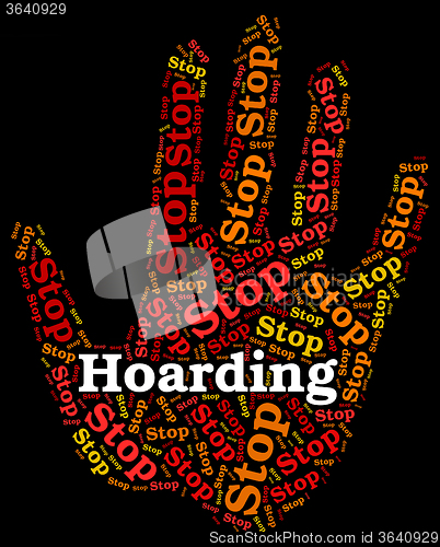 Image of Stop Hoarding Shows Squirrel Away And Control