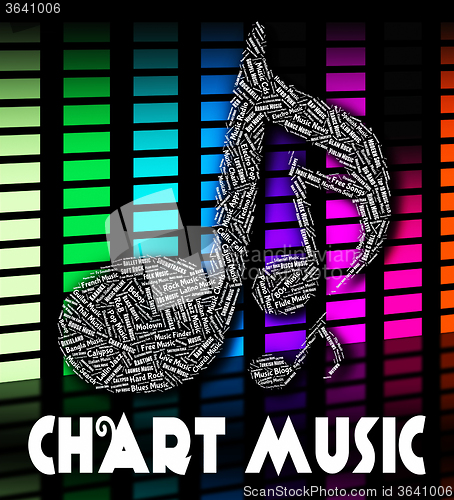 Image of Music Charts Shows Sound Tracks And Harmonies