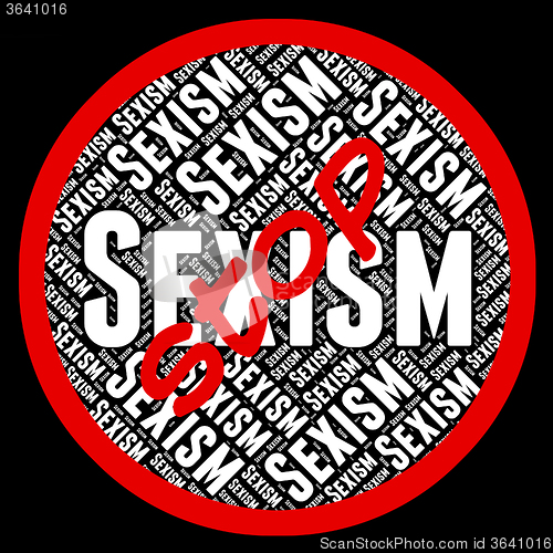 Image of Stop Sexism Represents Sexual Discrimination And Control