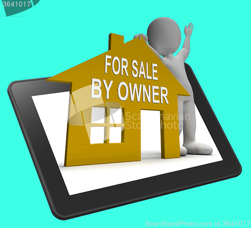 Image of For Sale By Owner House Tablet Shows Selling Without Agent