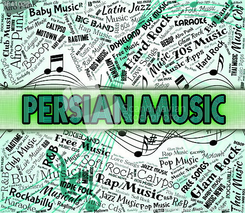 Image of Persian Music Represents Sound Tracks And Audio