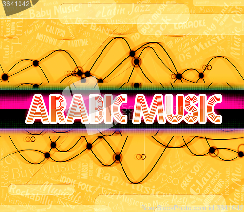 Image of Arabic Music Indicates Middle East And Arabian