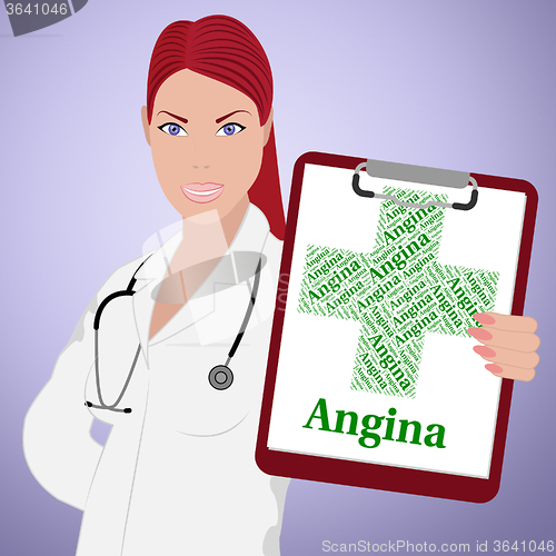 Image of Angina Word Shows Congenital Heart Disease And Affliction