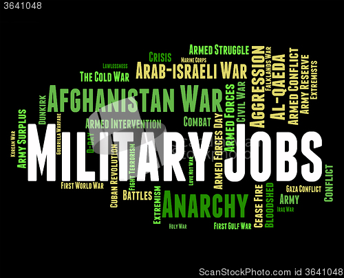 Image of Military Jobs Represents Warrior Battles And Defence