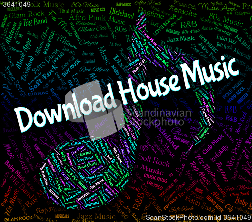 Image of Download House Music Represents Sound Track And Dance