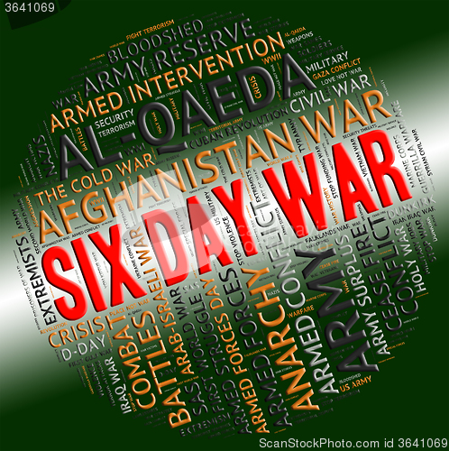 Image of Six Day War Represents United Arab Republic And Israel