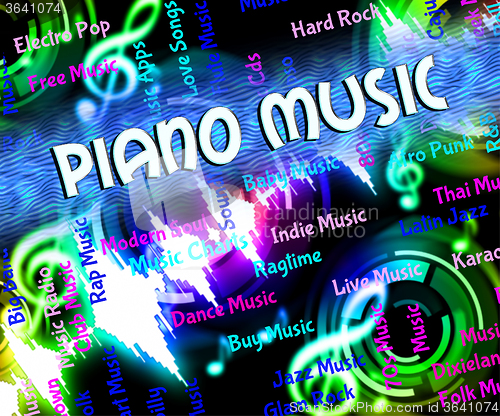 Image of Piano Music Represents Sound Tracks And Harmony