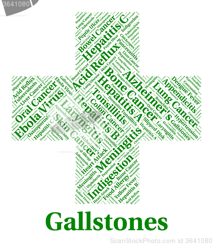Image of Gallstones Illness Means Poor Health And Ailments