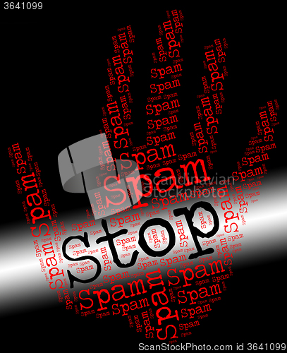 Image of Stop Spam Means E Mail And Control