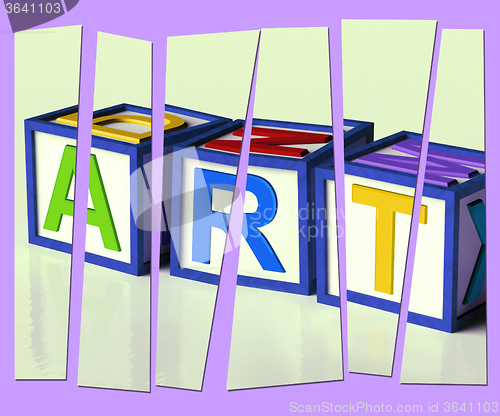 Image of Art Letters Show Inspiration Creativity And Originality