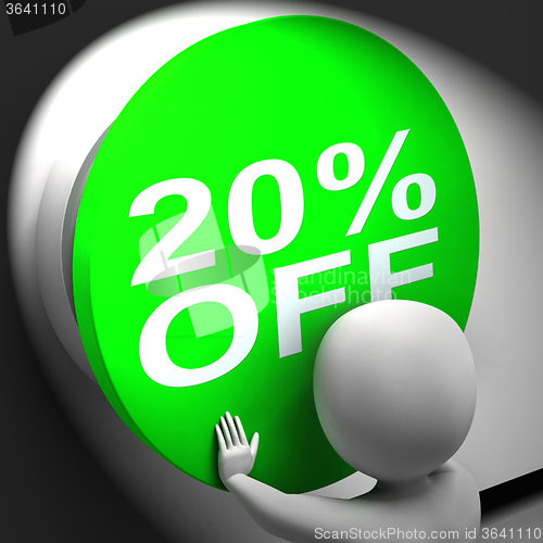 Image of Twenty Percent Off Pressed Shows 20 Price Reduction