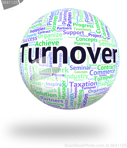 Image of Turnover Word Means Gross Sales And Income