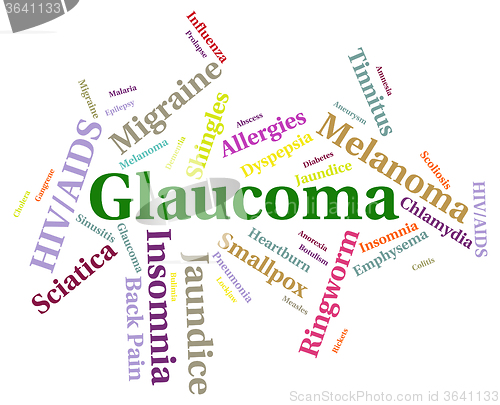 Image of Glaucoma Illness Means Optic Nerve And Attack