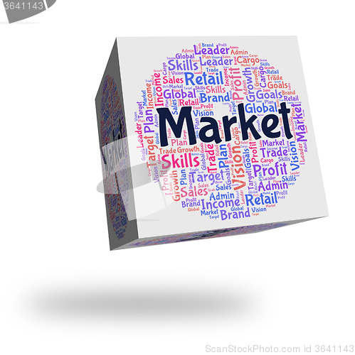 Image of Market Word Indicates Wordcloud Advertising And Fair