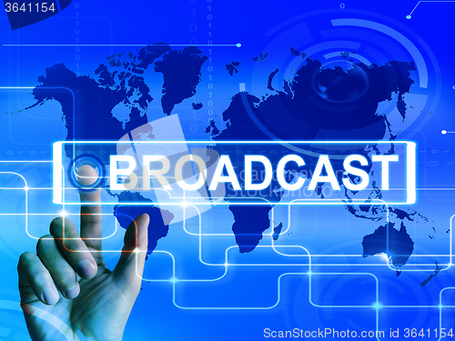 Image of Broadcast Map Displays International Broadcasting and Transmissi
