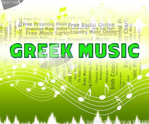 Image of Greek Music Shows Sound Tracks And Acoustic